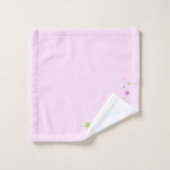 Serviette rose amusante et mignonne avec étoiles (Gant de toilette)