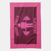 Serviette rose de gymnase de l'haltérophilie des (Vertical)
