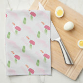 Serviette rose Designer (Quart Plié)