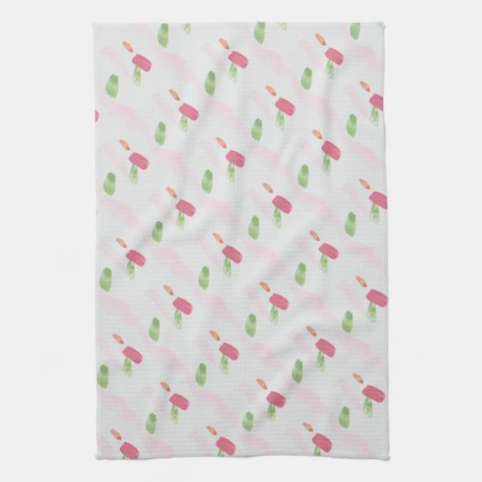 Serviette rose Designer (Vertical)