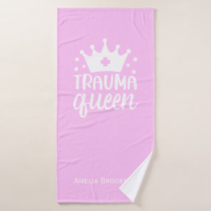 Serviette rose simple reine moderne pour infirmièr