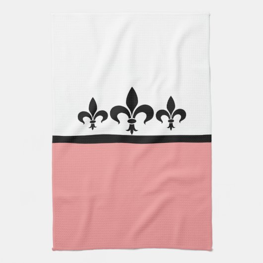 Serviette Rose Swanky Fleur De Lis (Vertical)