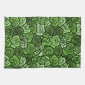 Serviette rose verte vintage (Horizontal)