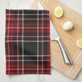 Serviette rouge de tartan de plaid (Quart Plié)