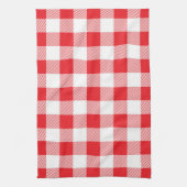 Serviette Rouge et Blanche à Carreaux de Luxe (Vertical)