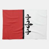 Serviette Rouge Swanky Fleur De Lis (Horizontal)