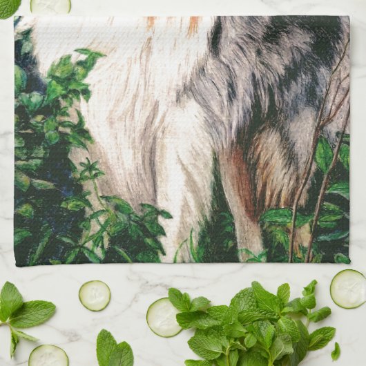 Serviette rugueuse de colley (Plié)