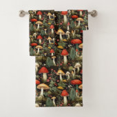 Serviette Rustique aux Champignons - Palette Douce (En situation)