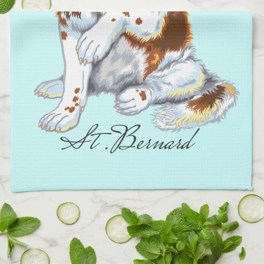 serviette saint bernard (Plié)