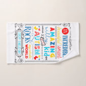 Serviette sensibilisation sur l'autisme (Serviette à main)
