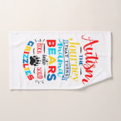 Serviette sensibilisation sur l'autisme (Serviette à main)
