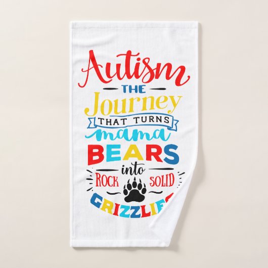 Serviette sensibilisation sur l'autisme (Serviette à main)