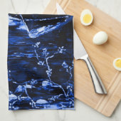 Serviette sensuelle de bleu de vin (Quart Plié)