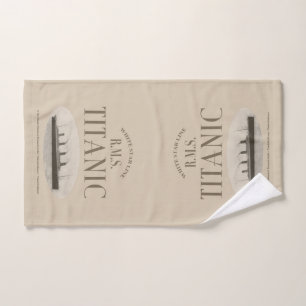 Serviette Sepia Hand du navire fantôme Titanic RM