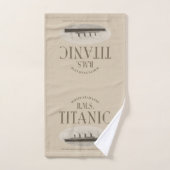 Serviette Sepia Hand du navire fantôme Titanic RMS (Serviette à main)
