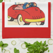 Serviette - serviette de cuisine vintage de (Plié)