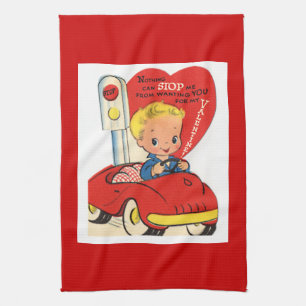 Serviette - serviette de cuisine vintage de