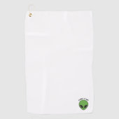 Serviette / Serviette de golf - Tête Alien Tirer (Devant)