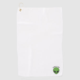 Serviette / Serviette de golf - Tête Alien Tirer