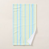 Serviette Set Bleu Jaune Blancs (Serviette à main)
