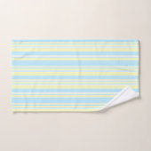 Serviette Set Bleu Jaune Blancs (Serviette à main)