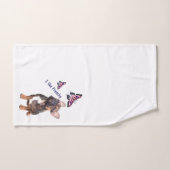 Serviette Set Bouledogue français (Serviette à main)