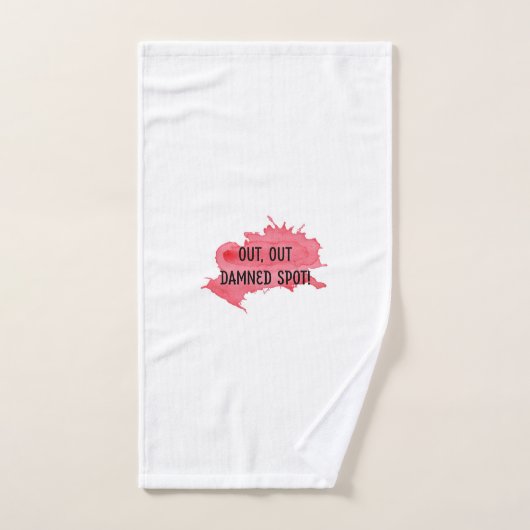 Serviette Shakespeare Macbeth "Out Damned Spot" (Serviette à main)