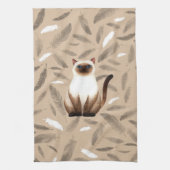 Serviette Siam cat (Vertical)