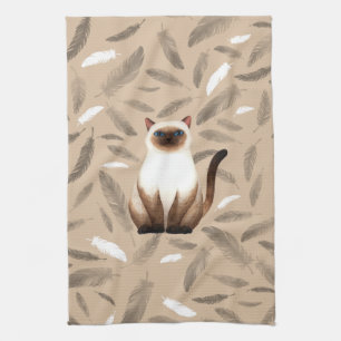 Serviette Siam cat