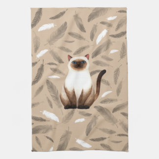 Serviette Siam cat
