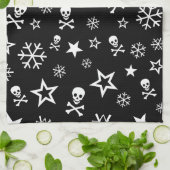 Serviette Skuls et Snowflakes (Plié)