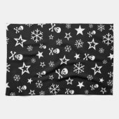 Serviette Skuls et Snowflakes (Horizontal)