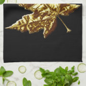 Serviette souvenir Canada Or Serviette à thé Canad (Plié)