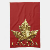 Serviette souvenir Canada Or Serviette à thé Canad (Vertical)