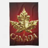 Serviette souvenir Canada Or Serviette à thé Canad (Vertical)