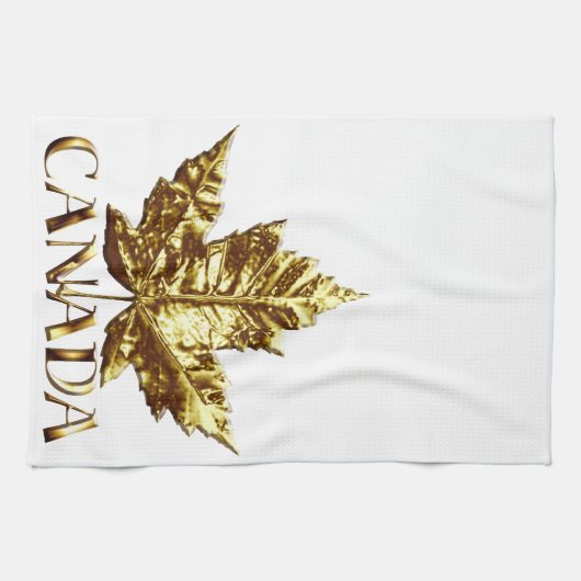 Serviette souvenir Canada Or Serviette à thé Canad (Horizontal)