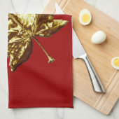 Serviette souvenir Canada Or Serviette à thé Canad (Quart Plié)