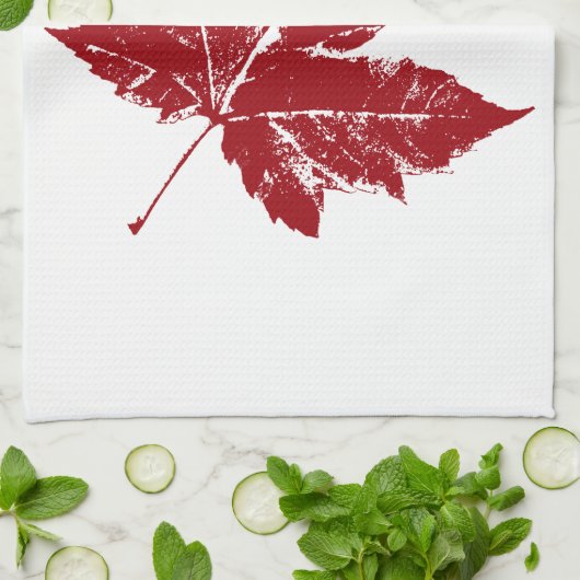 Serviette souvenir du Canada Décor de la serviette (Plié)