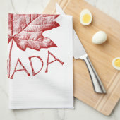 Serviette souvenir du Canada Décor de la serviette (Quart Plié)