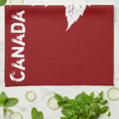 Serviette souvenir du Canada Décor de la serviette (Plié)