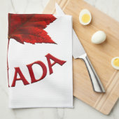 Serviette souvenir du Canada Décor de la serviette (Quart Plié)