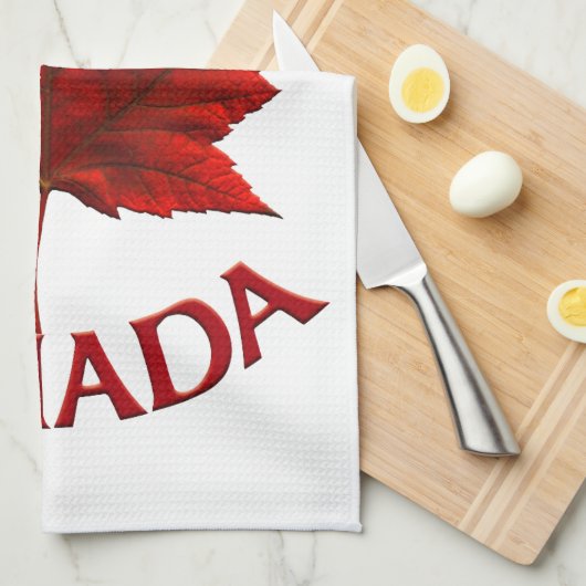 Serviette souvenir du Canada Décor de la serviette (Quart Plié)