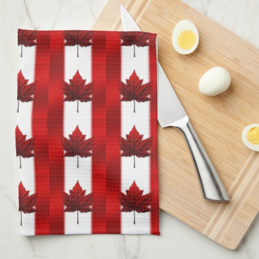 Serviette souvenir du Canada Décor de la serviette (Quart Plié)