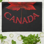 Serviette souvenir du Canada Décor de la serviette (Plié)