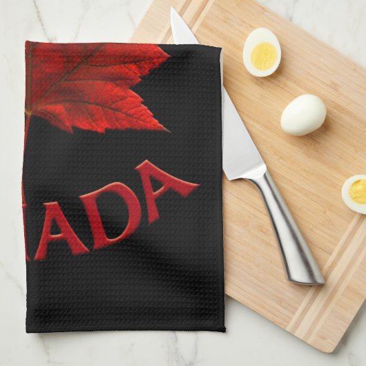 Serviette souvenir du Canada Décor de la serviette (Quart Plié)