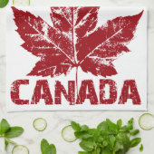 Serviette souvenir du Canada Décor de la serviette (Plié)