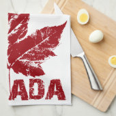 Serviette souvenir du Canada Décor de la serviette (Quart Plié)