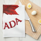 Serviette souvenir du Canada Décor de la serviette (Quart Plié)