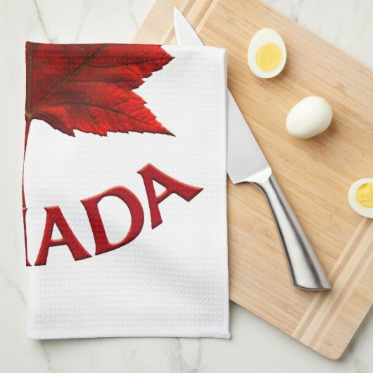 Serviette souvenir du Canada Décor de la serviette (Quart Plié)