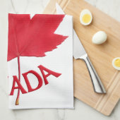 Serviette souvenir du Canada Feuille d'érable Serv (Quart Plié)